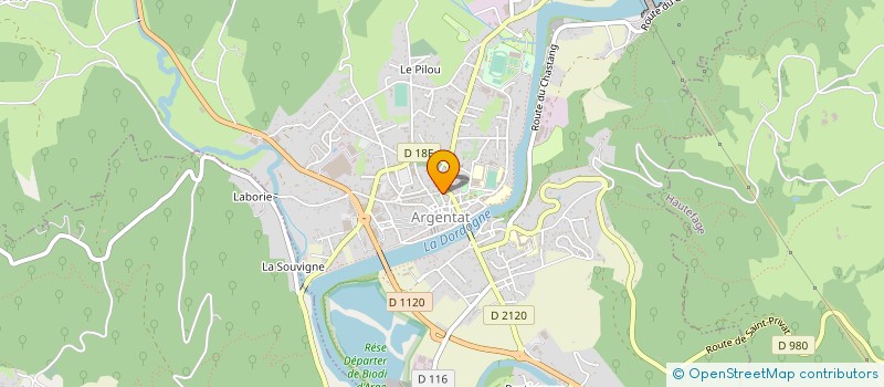 localisation de l'entreprise SCI 2 AVENUE HENRI IV à ARGENTAT-SUR-DORDOGNE