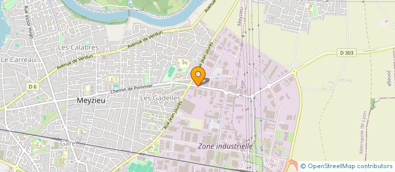 localisation de l'entreprise SCI 2 AVENUE MARECHAL DE LATTRE  MEYZIEU