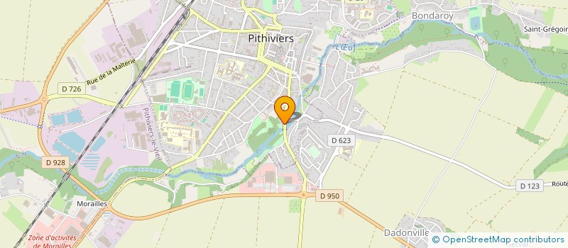 localisation de l'entreprise SCI 2 B  PITHIVIERS