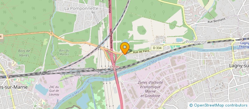 localisation de l'entreprise SCI 2 B à POMPONNE