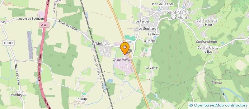 localisation de l'entreprise SCI 2 B  PONT D'AIN