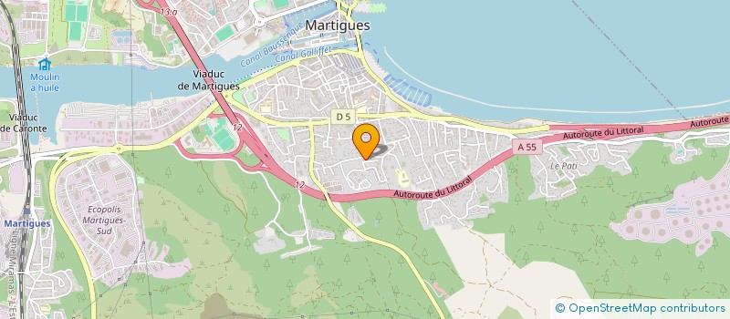 localisation de l'entreprise SCI 2 B  MARTIGUES