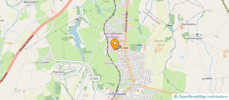 localisation de l'entreprise SCI 2 B IMMO  LUC-LA-PRIMAUBE