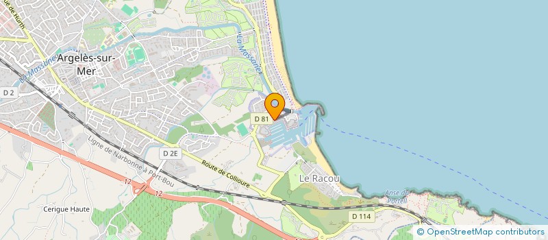 localisation de l'entreprise SCI 2 B INVEST  ARGELES SUR MER