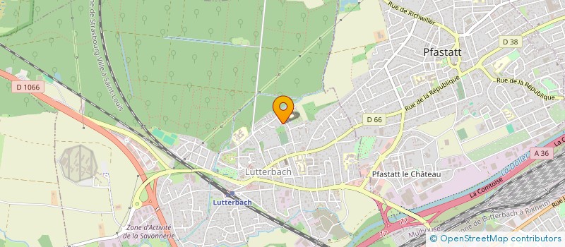 localisation de l'entreprise SCI 2 BCT  LUTTERBACH