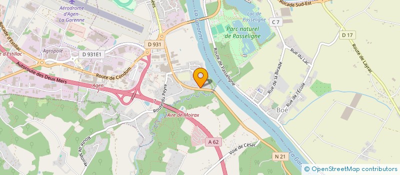 localisation de l'entreprise SCI 2 BEAUREGARD  LE PASSAGE