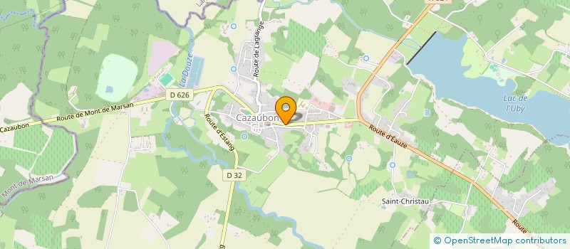 localisation de l'entreprise SCI 2 BOULEVARD DES PYRENEES  CAZAUBON