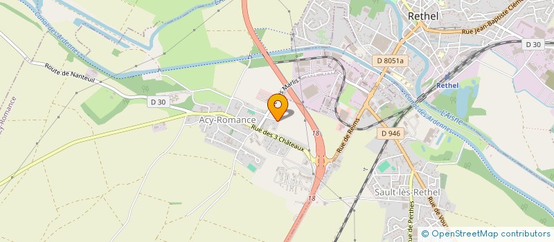 localisation de l'entreprise SCI 2.C  ACY-ROMANCE