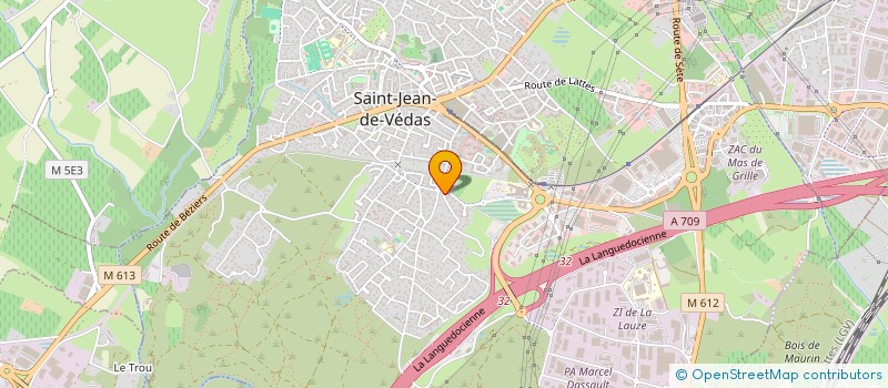 localisation de l'entreprise SCI 2 C D  SAINT-JEAN-DE-VEDAS