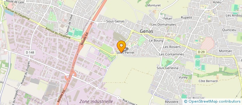 localisation de l'entreprise SCI 2 CLE  GENAS