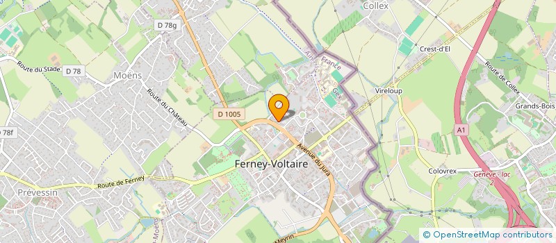 localisation de l'entreprise SCI 2 CLOS MELOT  FERNEY-VOLTAIRE