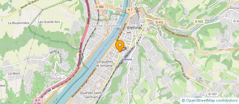 localisation de l'entreprise SCI 2 COURS DE VERDUN  VIENNE