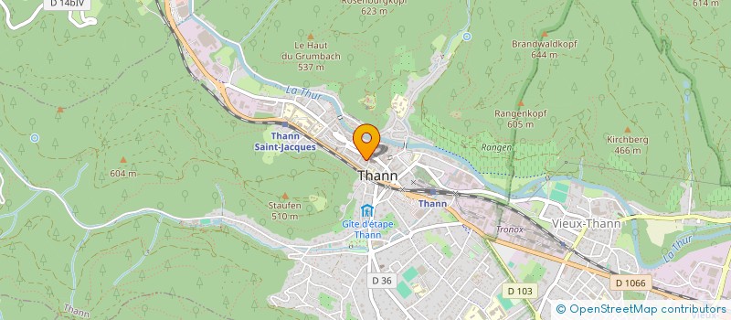 localisation de l'entreprise SCI 2 COURS DU MARECHAL JOFFRE  THANN