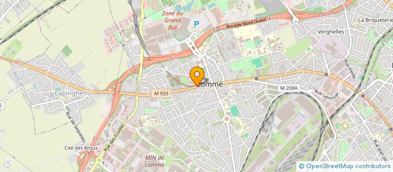 localisation de l'entreprise SCI 2 D  LILLE