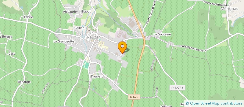 localisation de l'entreprise SCI 2.D  RAUZAN