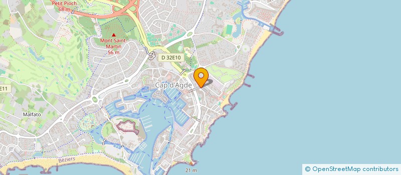 localisation de l'entreprise SCI 2 D  AGDE