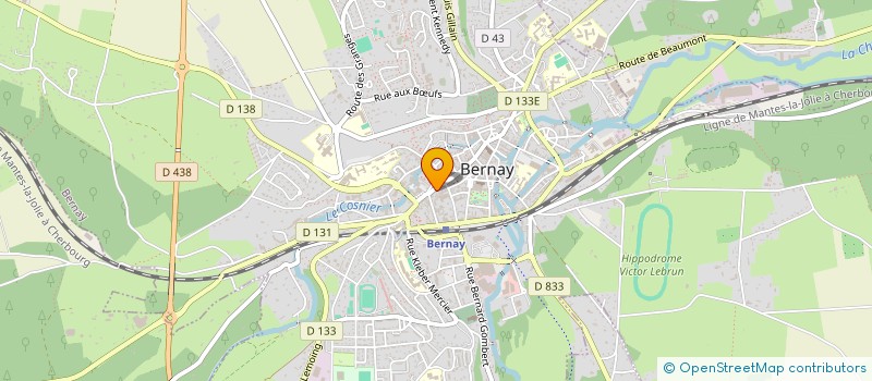 localisation de l'entreprise SCI 2 D  BERNAY