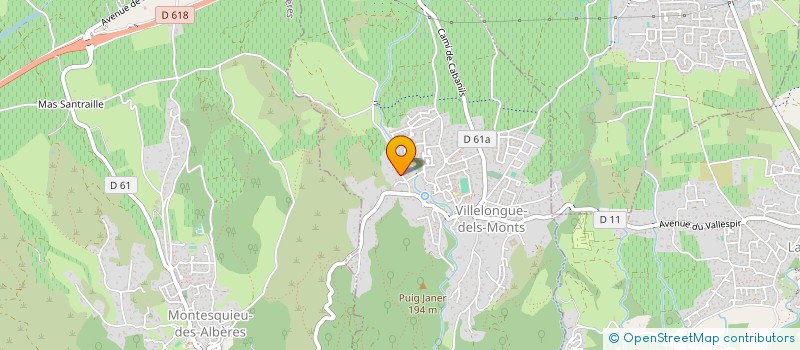 localisation de l'entreprise SCI 2 DELGAD  VILLELONGUE-DELS-MONTS