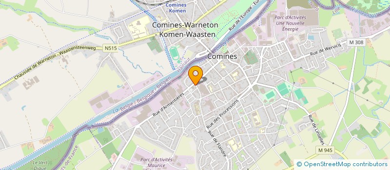 localisation de l'entreprise SCI 2 DUPONDT à WARNETON