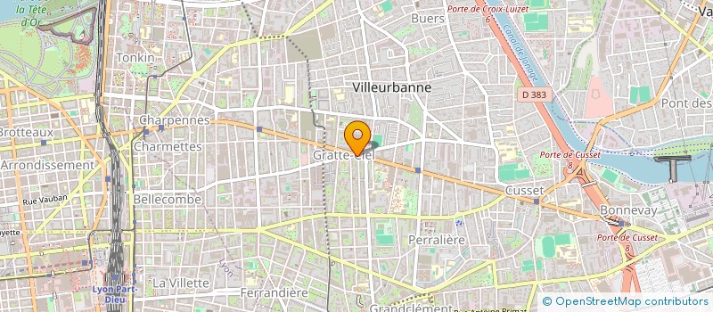 localisation de l'entreprise SCI 2 E IMMOBILIER  VILLEURBANNE