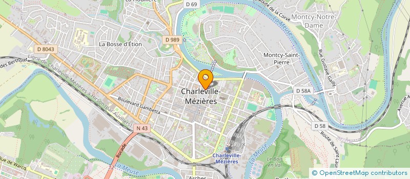 localisation de l'entreprise SCI 2 EN 1  CHARLEVILLE-MEZIERES