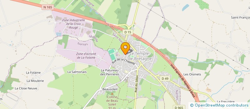 localisation de l'entreprise SCI 2 F 3 M  LE TEMPLE-DE-BRETAGNE