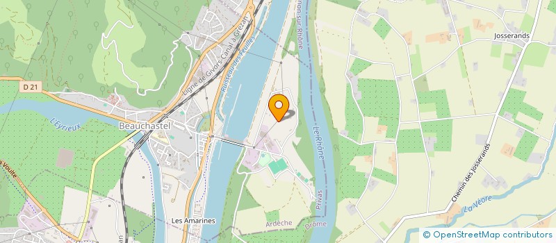 localisation de l'entreprise SCI 2 FG  BEAUCHASTEL