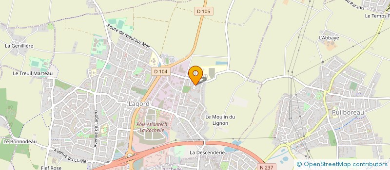 localisation de l'entreprise SCI 2 FIE  LAGORD