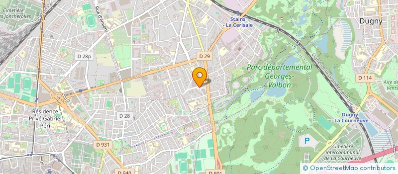 localisation de l'entreprise SCI 2 FRERES à STAINS