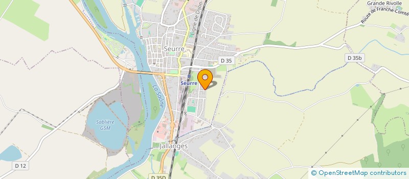 localisation de l'entreprise SCI 2 G  SEURRE