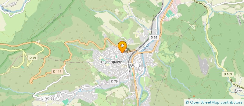 localisation de l'entreprise SCI 2 G à QUILLAN