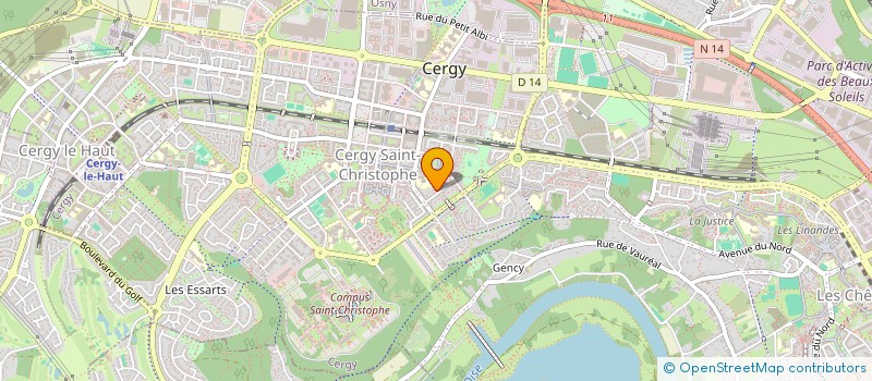 localisation de l'entreprise SCI 2 G  CERGY