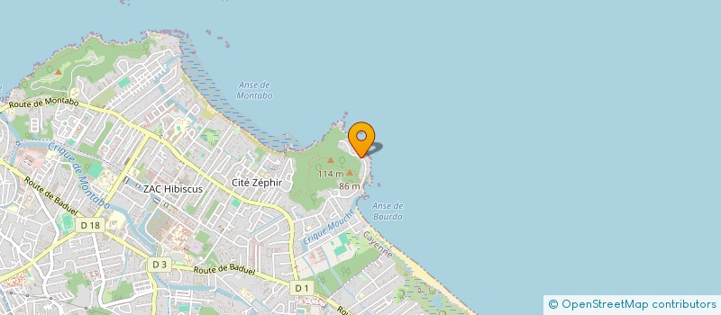 localisation de l'entreprise SCI 2 G.R  CAYENNE