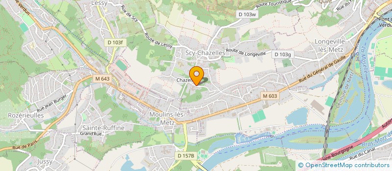 localisation de l'entreprise SCI 2 GARS 5 FILLES  SCY-CHAZELLES