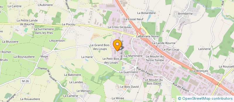 localisation de l'entreprise SCI 2.GB  COUERON