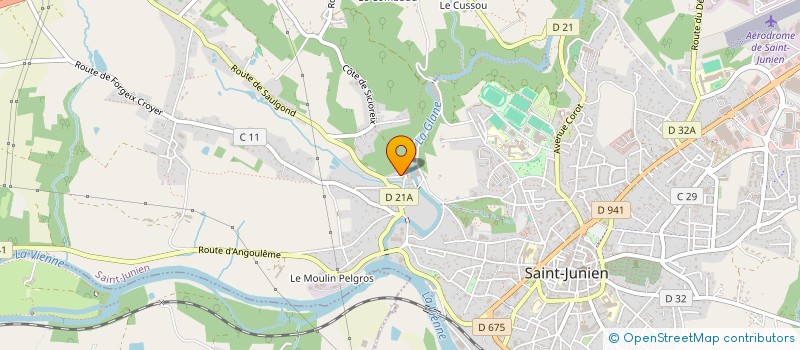 localisation de l'entreprise SCI 2 GLANE à SAINT-JUNIEN