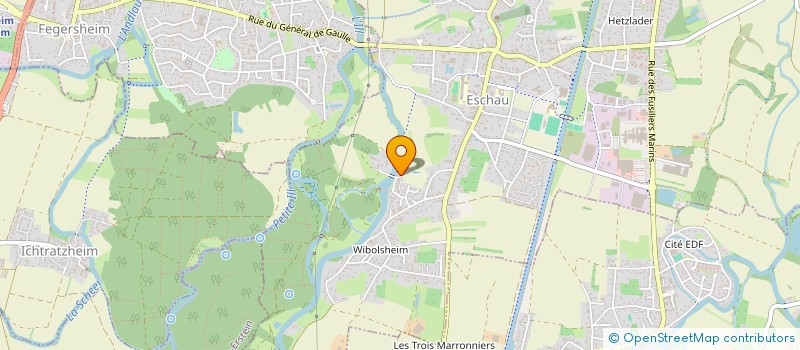 localisation de l'entreprise SCI 2 H  ESCHAU