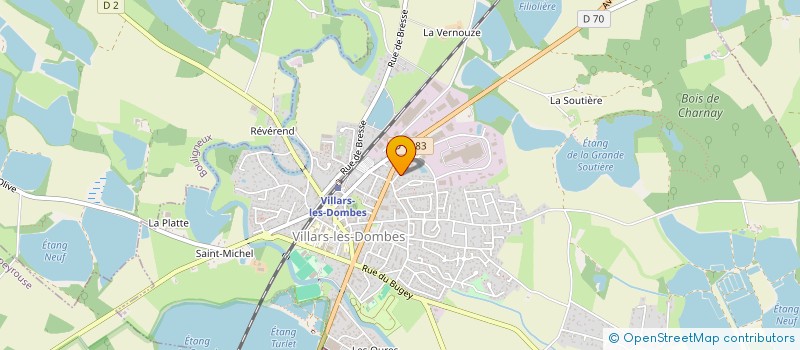 localisation de l'entreprise SCI 2.J.R.P. à VILLARS-LES-DOMBES