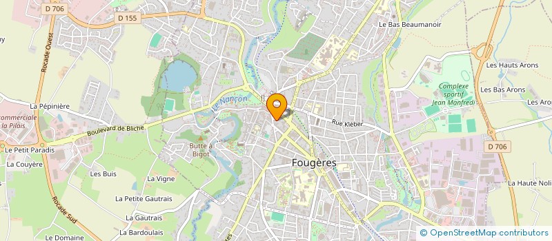 localisation de l'entreprise SCI 2.J.V.C  FOUGERES