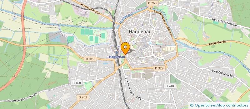 localisation de l'entreprise SCI 2 JO  HAGUENAU