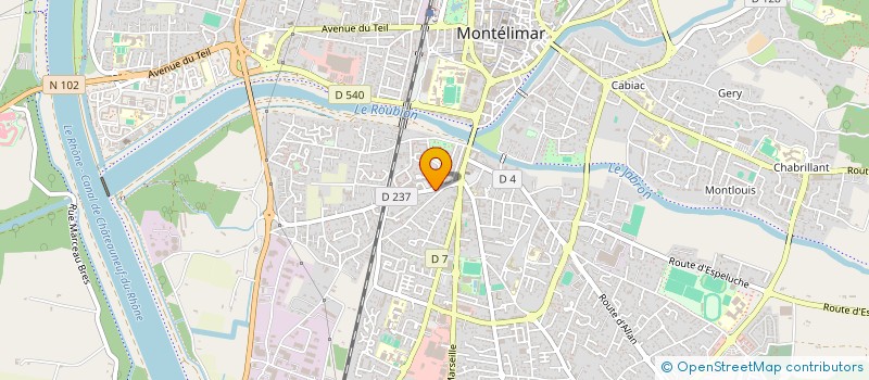 localisation de l'entreprise SCI 2 K à MONTELIMAR