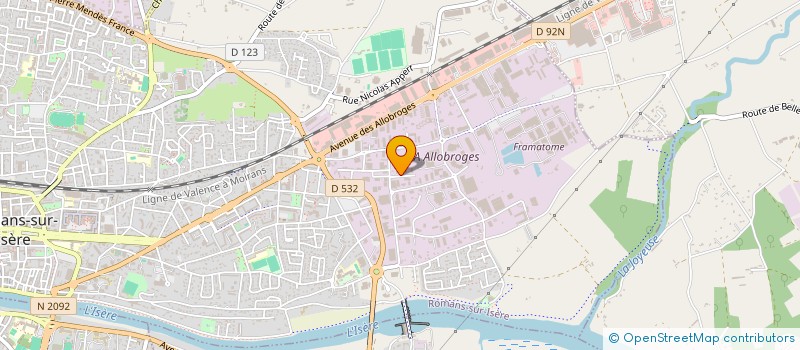 localisation de l'entreprise SCI 2 KIZ  ROMANS-SUR-ISERE