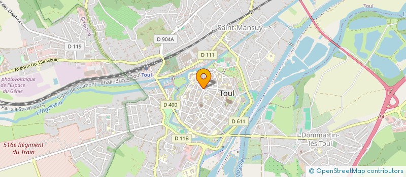 localisation de l'entreprise SCI 2 KSI  TOUL