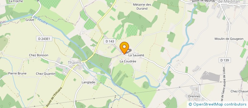 localisation de l'entreprise SCI 2 L'AVENIR  MONTPELLIER-DE-MEDILLAN