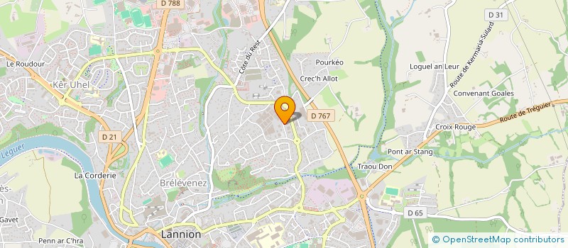 localisation de l'entreprise SCI 2 LGD  LANNION