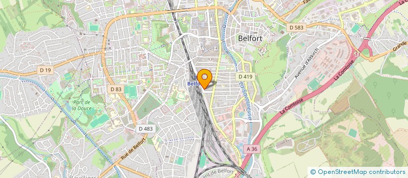 localisation de l'entreprise SCI 2 LUXE à BELFORT