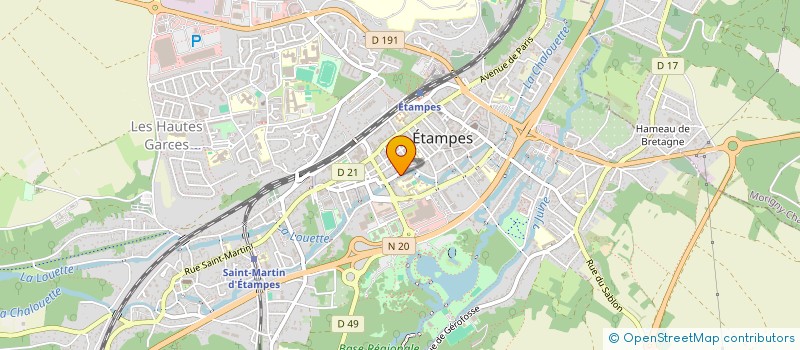 localisation de l'entreprise SCI 2 M à ETAMPES