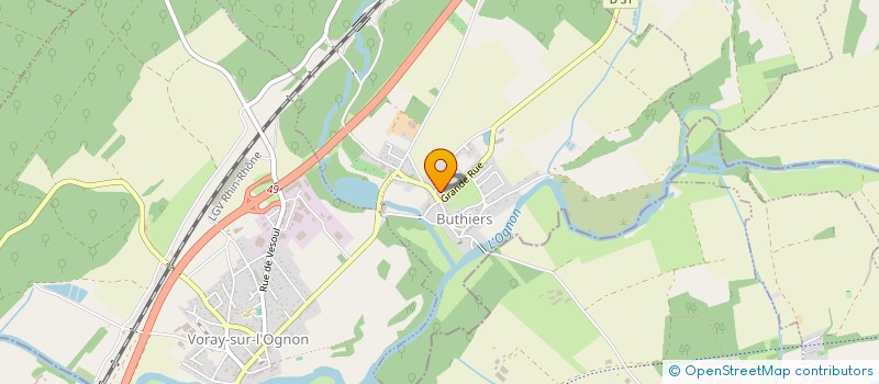 localisation de l'entreprise SCI 2 M  VORAY SUR L'OGNON