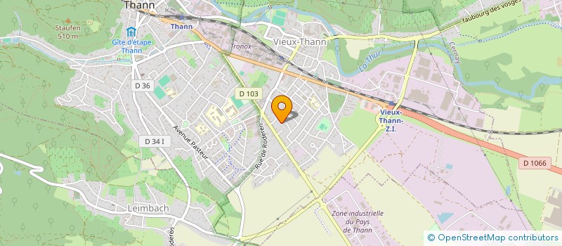 localisation de l'entreprise SCI 2 M  VIEUX-THANN