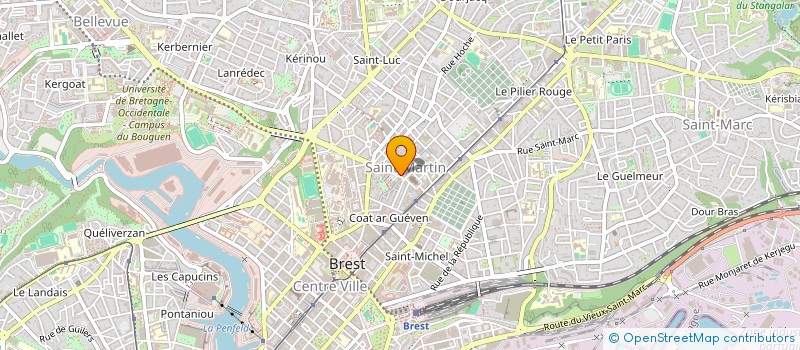 localisation de l'entreprise SCI 2 M  BREST